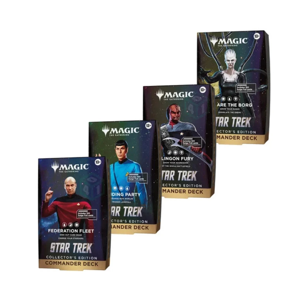MTG: Star Trek Commander Deck, Collector Edition Display (4 Decks)