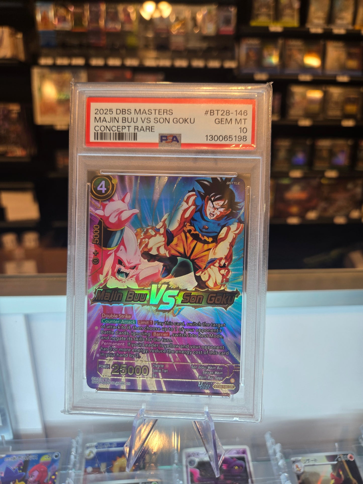 Majin Buu VS Son Goku CR BT28-146 PSA 10