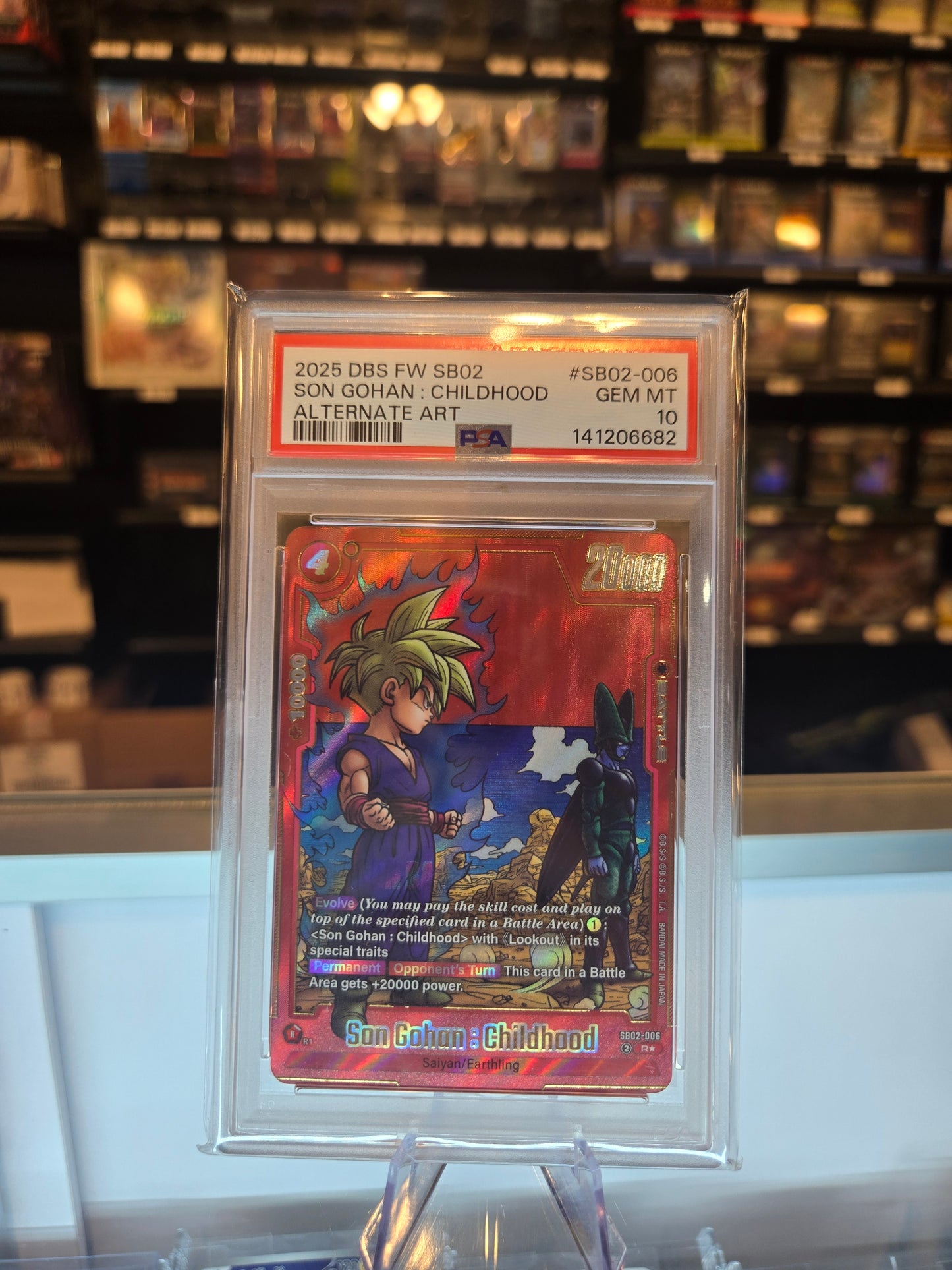 Son Gohan: Childhood Alt Art SB02-006 PSA 10
