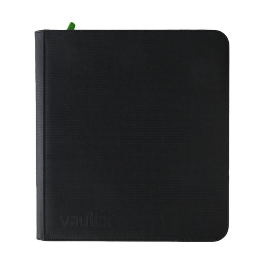 12 Pocket Black Vault X Zip Binder XL