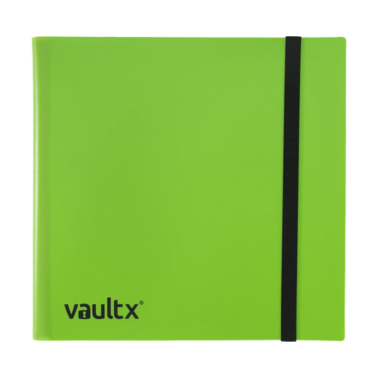12 Pocket Vault X Strap Binder Lime Green