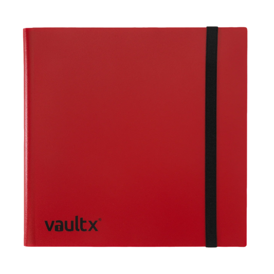 12 Pocket Vault X Strap Binder Red