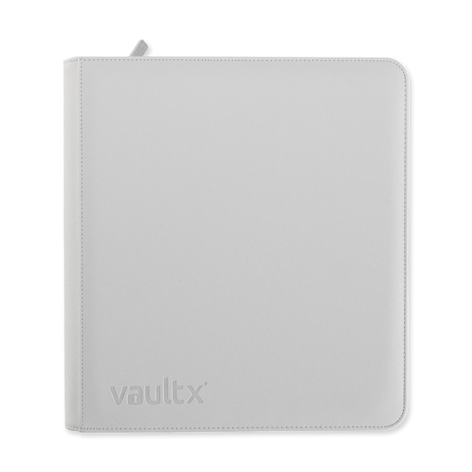 12 Pocket Vault X Zip Binder White