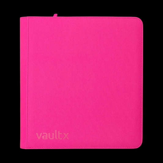 12 Pocket ZIP Neon Pink Binder