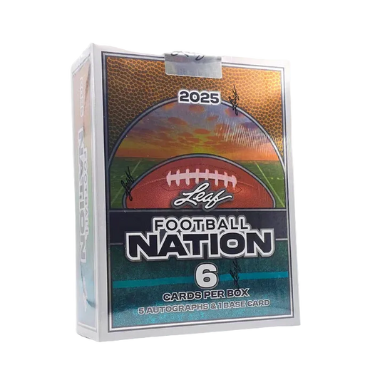 2025 LEAF FOOTBALL NATION FOOTBALL HOBBY BOX