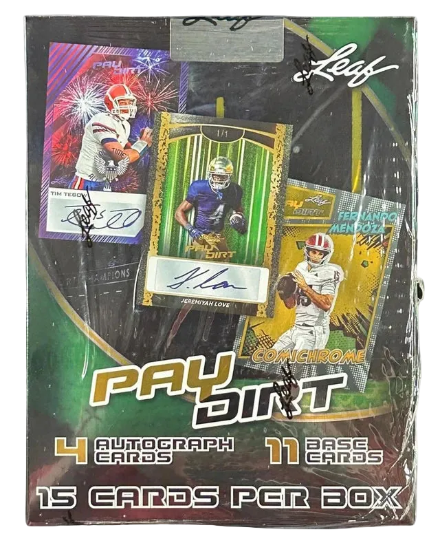 2026 LEAF PAYDIRT FOOTBALL HOBBY BOX