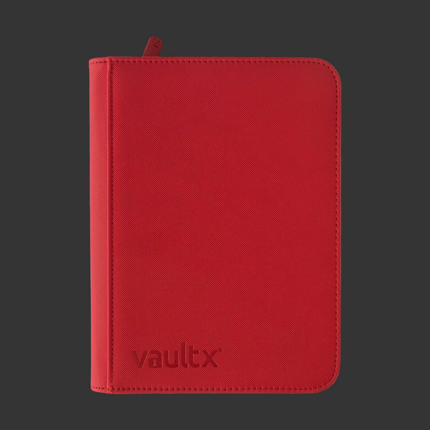 4-Pocket Exo-Tec Vault X Zip Binder Fire Red