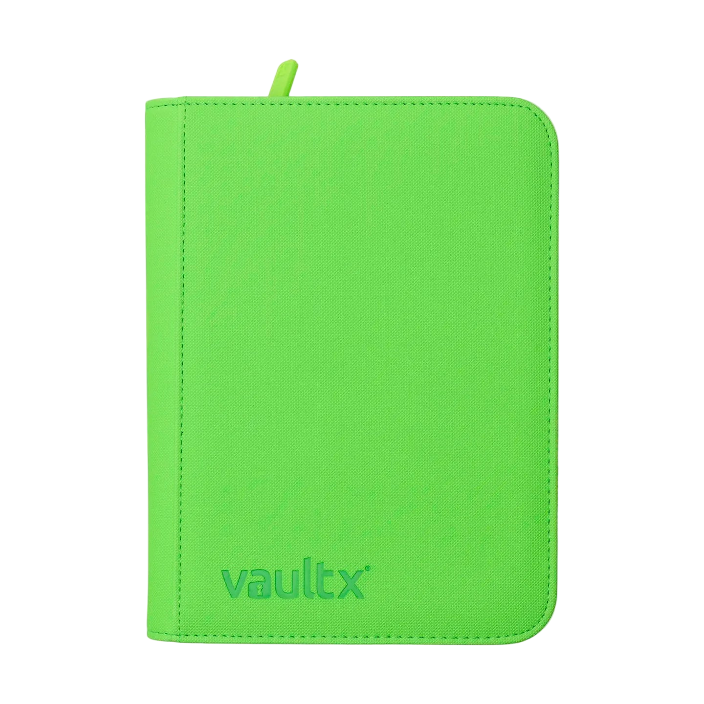 4 Pocket Vault X Zip Binder Neon Green