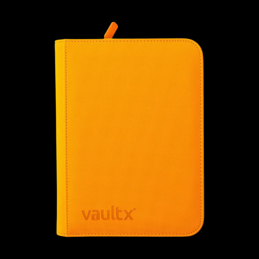 4 Pocket ZIP Neon Orange Binder Vault X