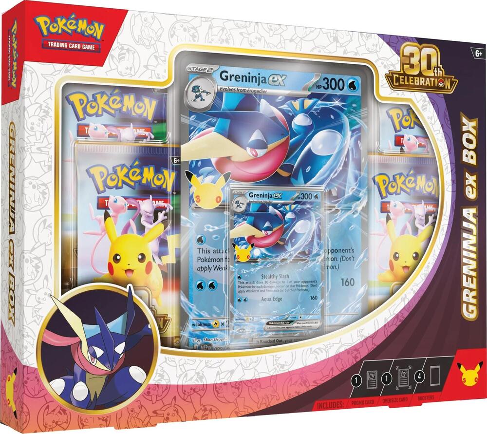 PREORDER - 30th Celebration- EX Box (Sylveon ex OR Greninja ex)