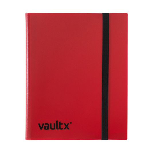 9 Pocket Vault X Strap Binder Red