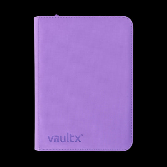 The Vault X 9-pocket zip binder in Just Purple holds up to 360 cards securely with side-loading pages and a zipper closure. Perfect for organizing your favorite trading cards like Magic, Pokémon, Yu-Gi-Oh!, and more.