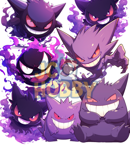 Pokémon Gengar Line Coasters
