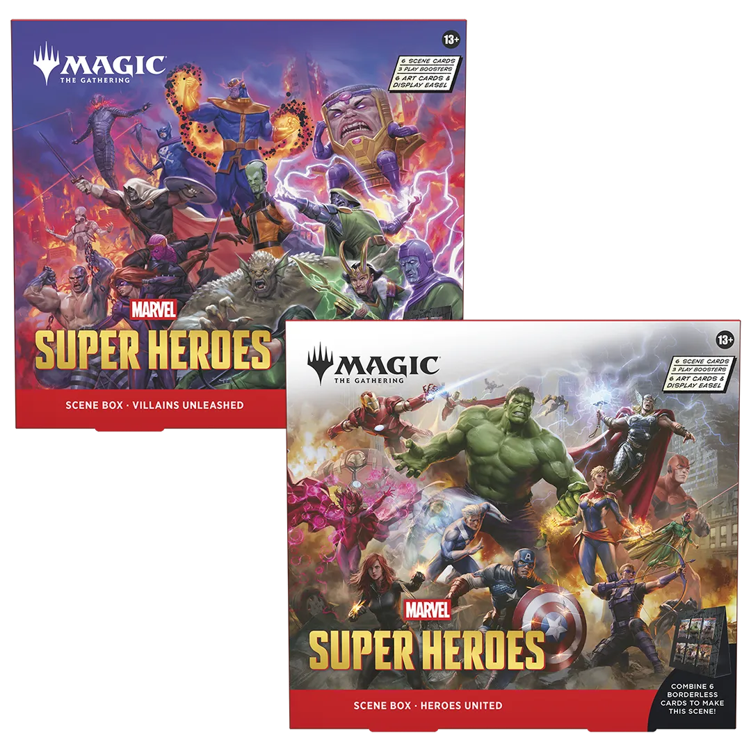 Marvel Super Heroes Scene Box Pair - Heroes United and Villians Unleashed