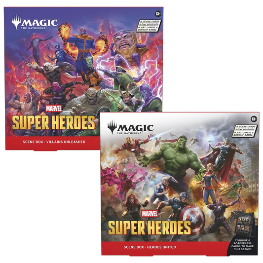 Marvel Super Heroes Scene Box Pair - Heroes United and Villians Unleashed
