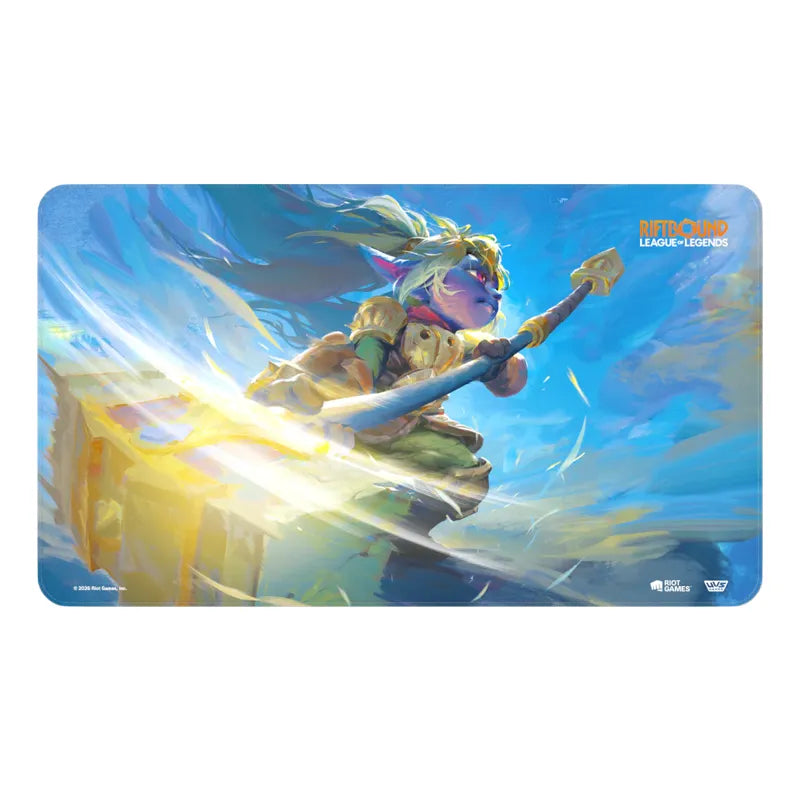 PREORDER RIFTBOUND UNLEASHED PLAYMAT: POPPY KEEPER OF THE HAMMER – JC HOBBY