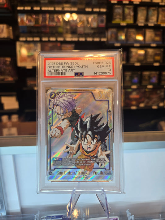 Son Goten/Trunks: Youth ALT ART SB02-025 PSA 10
