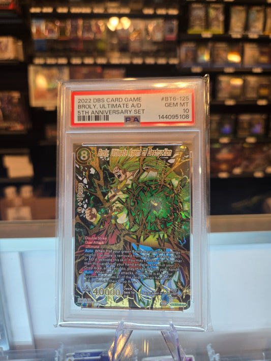 Broly, Ultimate Agent of Destruction BT6-125 PSA 10