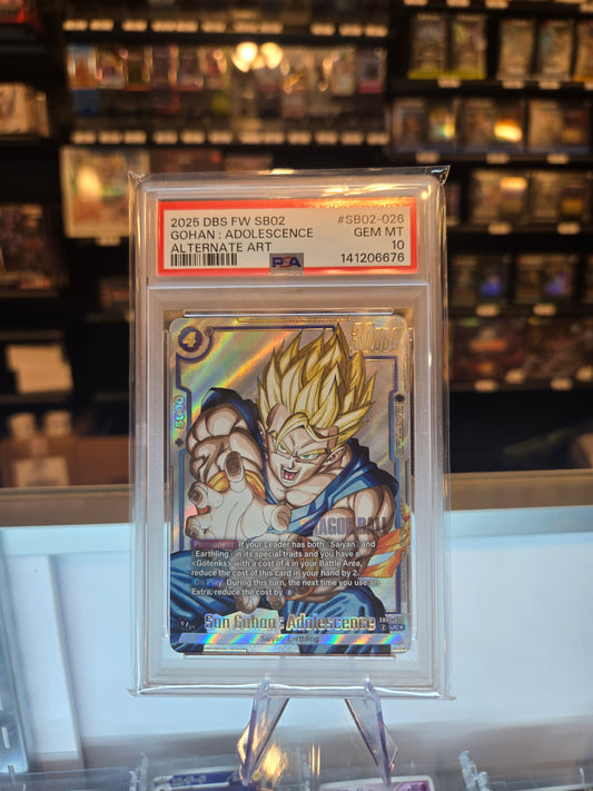 Son Gohan: Adolescence ALT ART SB02-026 PSA 10