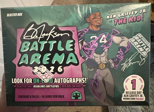 2026 Bo Jackson Battle Arena Ken Griffey Jr RELEASE DAY Blaster Box